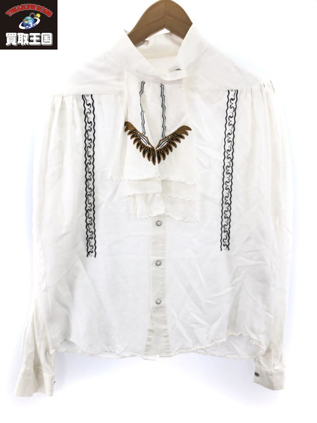 TOGA PULLA Silk embroidery blouse 38 TP02-FJ224 WHT ブラウス[値下 ...