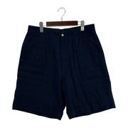 パンツ Caledoor チェックショーツ L ブルー