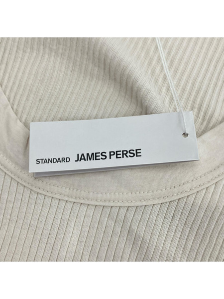JAMES PERSE 半袖ワンピース リブタンクドレス 白系 1 タグ付