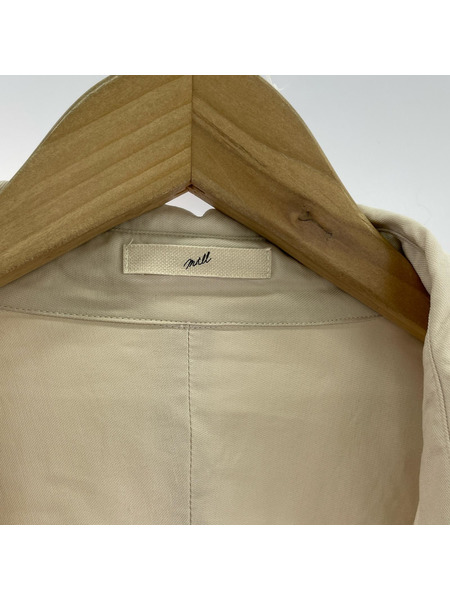mill OVER SIZED SKIPPER SHIRT F アイボリー M22-1-020