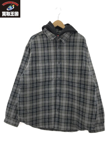 Supreme 23AW Week15 Tartan Flannel Hooded Shirt(L)