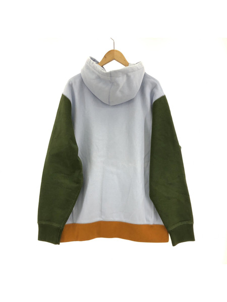 MAISON KITSUNE VARSITY FOX COLORBLOCK REGULAR HOODIE L BLE