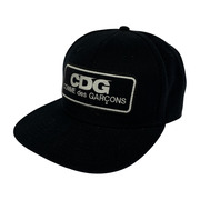 COMME des GARCONS LOGO PATCH CAP BLK