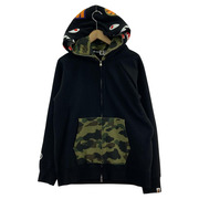 A BATHING APE パーカー（ジップアップ） 1st Camo Shark Full Zip Double Hoodie