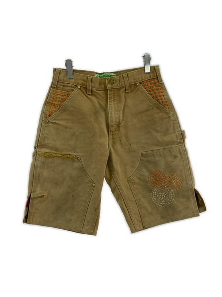 ショートパンツ innocence new york 刺繍 ショーツ ベージュ (W29)