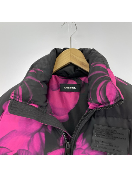 DIESEL WPIATIGGY 中綿 ナイロンダウンジャケット 2XS 総柄