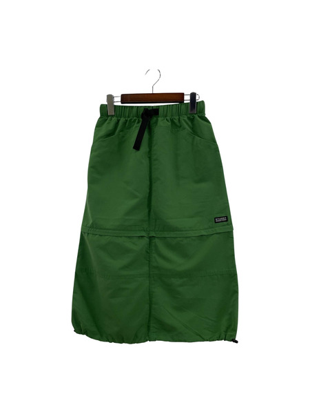 STUSSY MINIMAL CARGO SKIRT グリーン (XS)