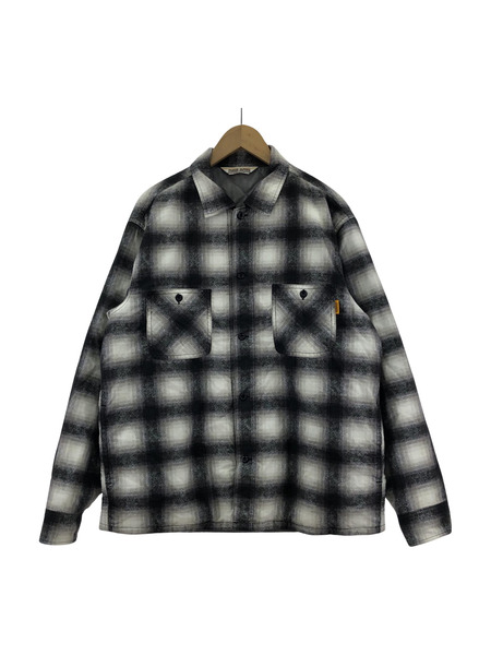 STANDARD CALIFORNIA QUILTED PRINT FLANNEL CHECK SHIRT JACKET