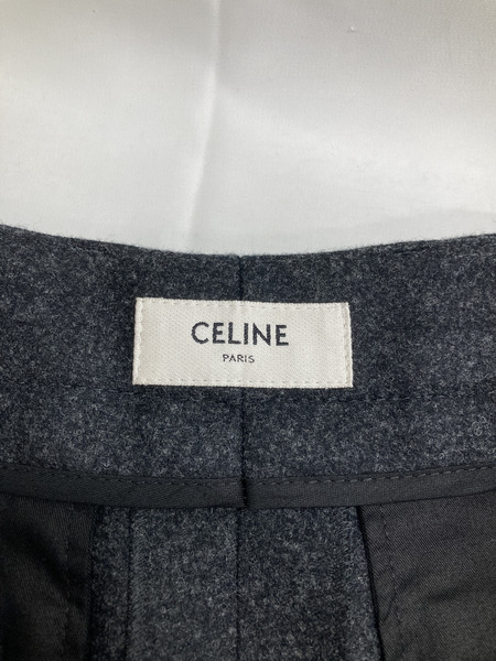 CELINE/フランネルトリプルプリーツショーツ/50/2P877095D