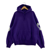 Supreme Big Logo Jacquard Hooded Sweatshirt Purple L