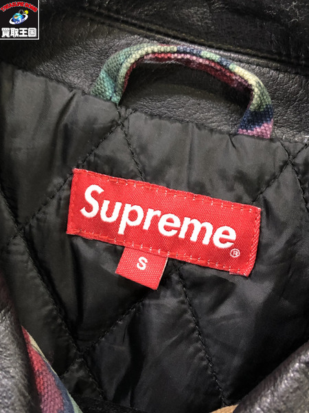 Supreme Leather Collar Work Jacket S 20AW