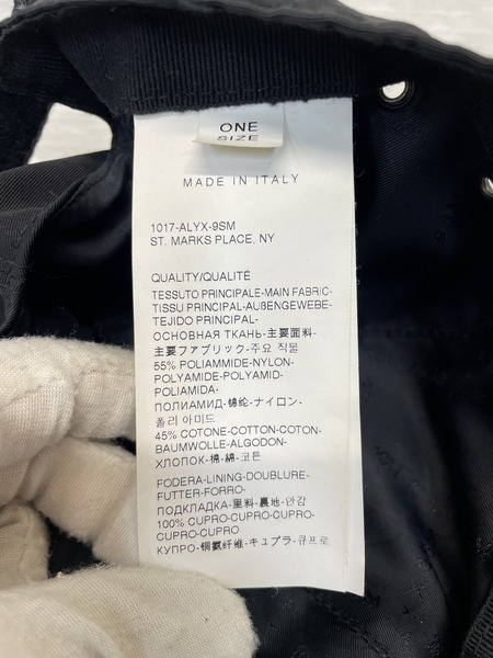 1017 ALYX 9SM ローラーコースターバックル キャップ ブラック