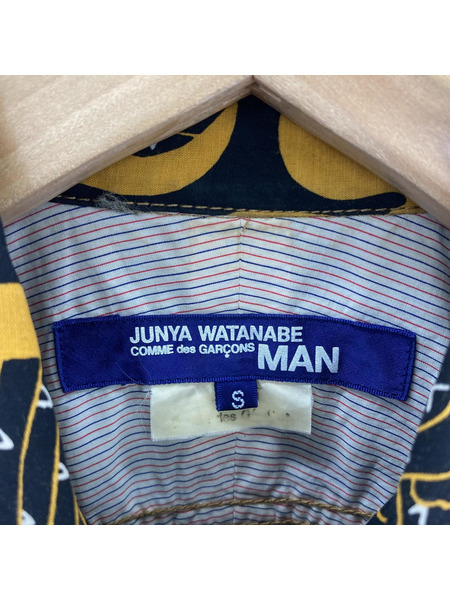 JUNYA WATANABE COMME des GARCONS MAN総柄 S/Sレーヨンシャツ AD2016
