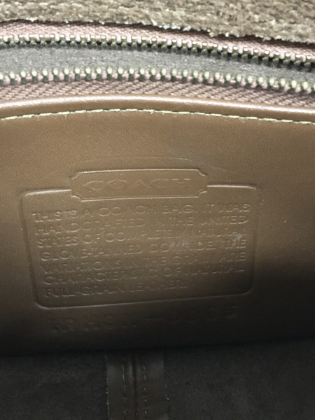 COACH　ショルダーバッグ レザー 茶