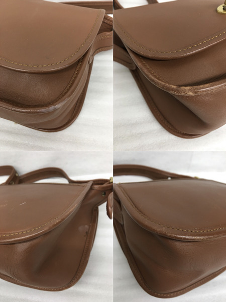 COACH　ショルダーバッグ レザー 茶