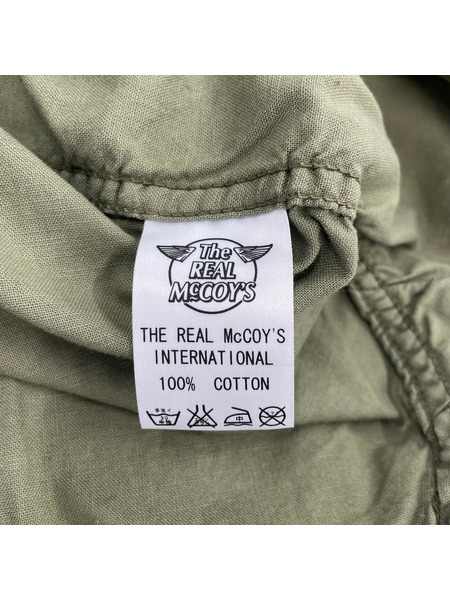 REAL McCOY’S 半袖シャツ USN S/S ミリタリーシャツ OLIVE