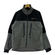 MOONSTONE USA製 2トーン フリースジャケット M グレー×黒