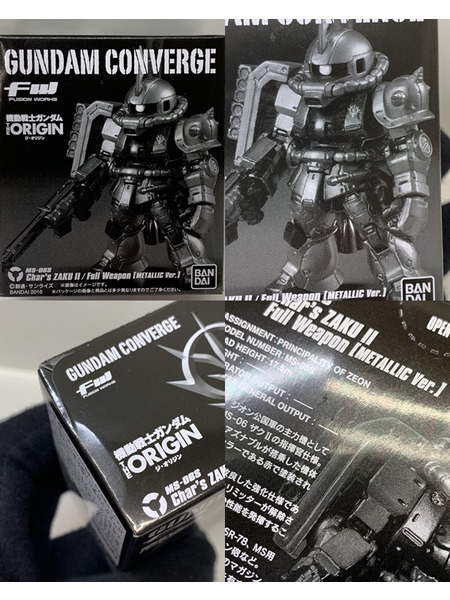 FW GUNDAM CONVERGE シャア専用ザクII フル装備 劇場限定メタリックVer. 未開封 機動戦士ガンダム THE ORIGIN III 暁の蜂起 ガンダム コンバージ 