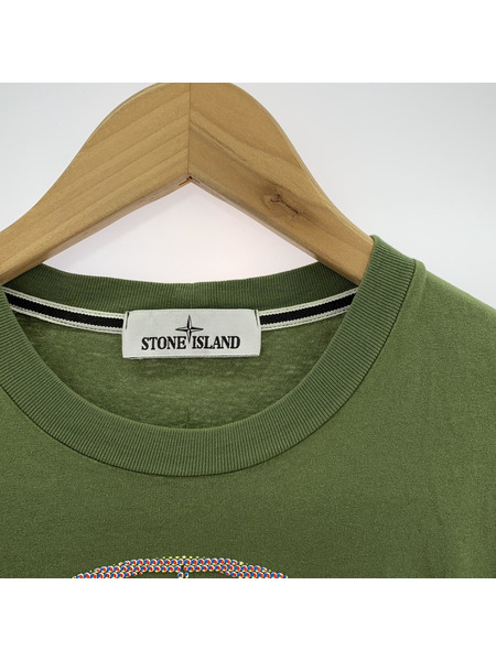 STONE ISLAND 半袖Tシャツ・カットソー 76152NS93 SSカットソー カーキ (S)