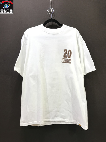 STANDARD CALIFORNIA 20TH ANNIVERSARY LOGO T/XL/白/ホワイト/スタンダードカリフォルニア