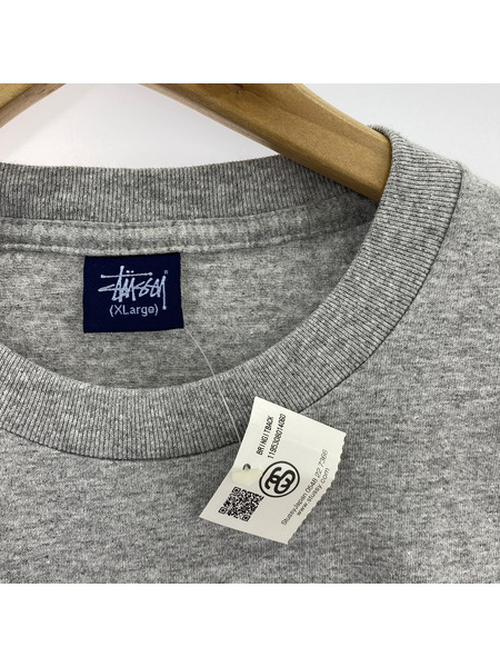 STUSSY　紺タグ　BRINGITBACK Tシャツ　グレー　XL