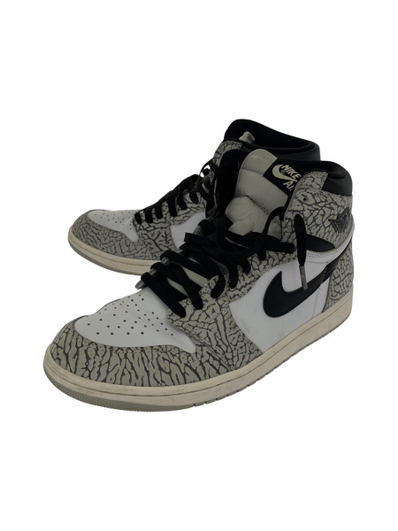 NIKE/DZ5485-052/AIR JORDAN 1 RETRO HIGH OG White Cement (28.5)