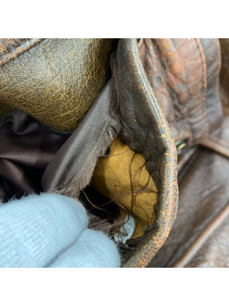 フライトジャケット SKELLY/A-2/M/レザージャケット