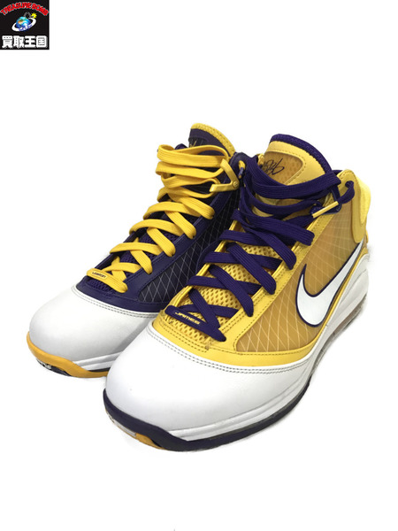 NIKE LEBRON 7 LAKERS/CW2300-500/28.0cm/ナイキ/パープル/イエロー/スニーカー