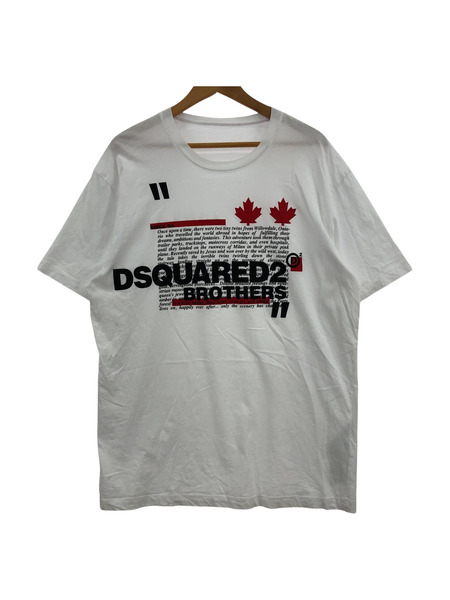 DSQUARED2 ロゴプリントTee 白 (XL)