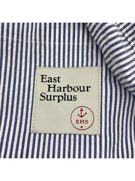 east harbour surpuls L/Sシャツ 48 ストライプ