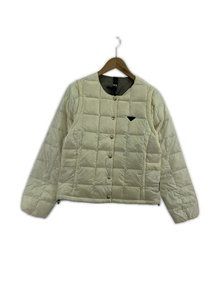 ジャケット TAION EXTRA クルーネックインナーダウンセット 白 (M)