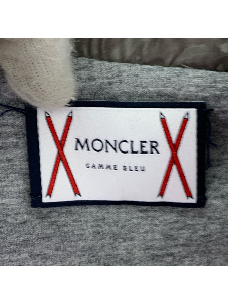 MONCLER パーカー(ジップアップ) GAMME BLEU スウェット切替 ジップアップパーカ