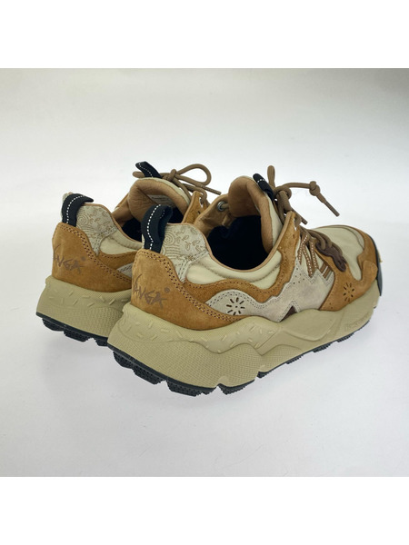 Flower MONTAIN×NANGA YAMANO3 ローカットスニーカー 27.5cm ブラウン FM17010