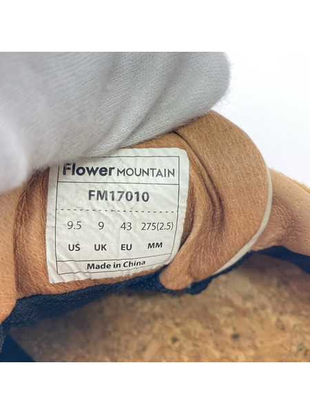 Flower MONTAIN×NANGA YAMANO3 ローカットスニーカー 27.5cm ブラウン FM17010