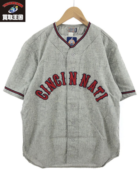 EBBETS FIELD FLANNEL CHARLIE HUSTLE JERSEY SIZE:M グレー[値下]