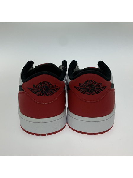 NIKE AIR JORDAN 1 RETRO LOW WHITE/BLACK-VARSITY RED (28.5)