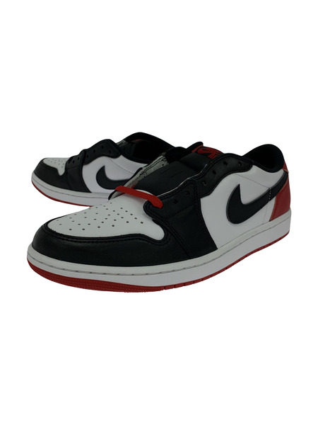 NIKE AIR JORDAN 1 RETRO LOW WHITE/BLACK-VARSITY RED (28.5)