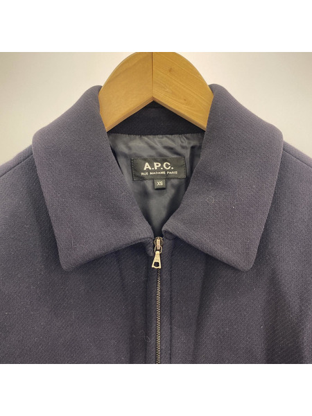 A.P.C. ジップアップブルゾン XS ネイビー