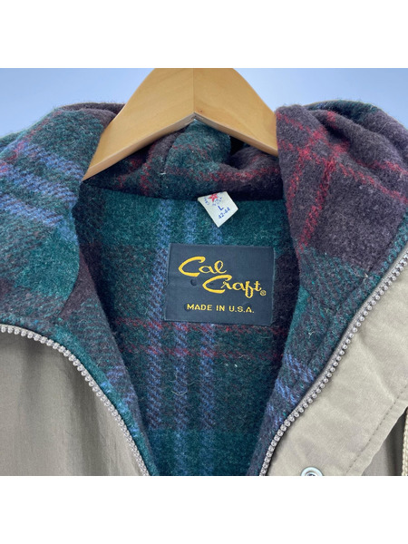 Cal Craft ソノ他 USA製 フード付コート ブラウン