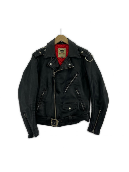 666 レザージャケット leather wear レザージャケット 36/ブラック