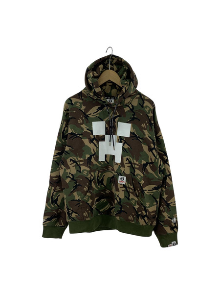 AAPE BY A BATHING APE×MINECRAFT　POパーカー　カモ柄[値下]