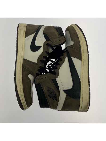 NIKE×TRAVIS SCOTT CD4487 AIR JORDAN 1 HIGH OG TS SP (28.5)