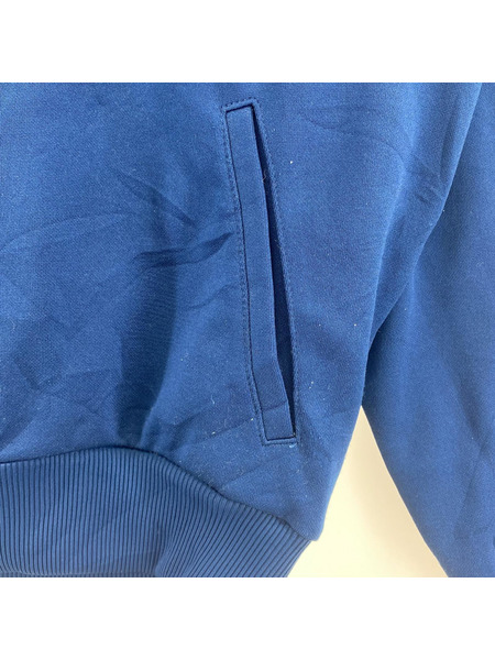 adidas デサント製 西ドイツ ハイネックトラックジャケット S 青