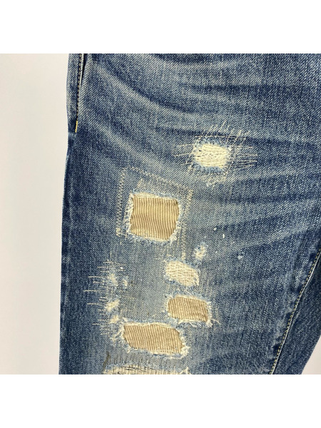 HYSTERIC GLAMOUR デニム・ジーンズ スタッズスキニーデニムパンツ W28L32