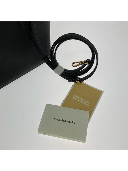 MICHAEL KORS ハンドバッグ トラベル レザー トートバッグ ブラック