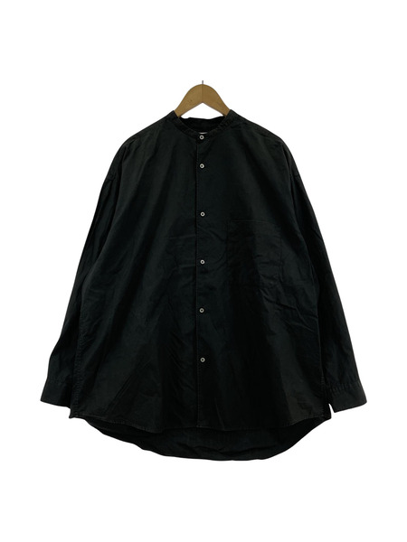 graphpaper 21AW Broad Oversized Band Collar Shirt F 黒