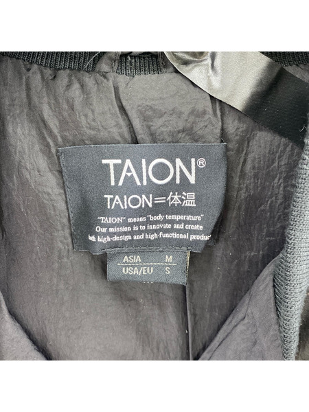 ダウンジャケット TAION スポーツクラシック ダウン 黒 M