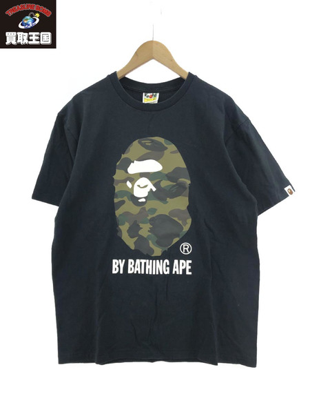 A BATHING APE Tシャツ 猿カモ エイプヘッド 黒 XL｜商品番号 