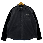 XLARGE/101223014004/22AW PANELED CORDUROY L/S SHIRT（M)