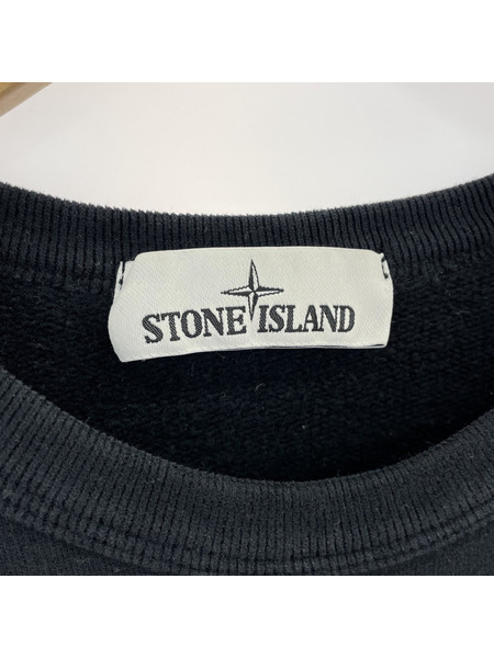 STONE ISLAND クルーネックスウェット ブラック